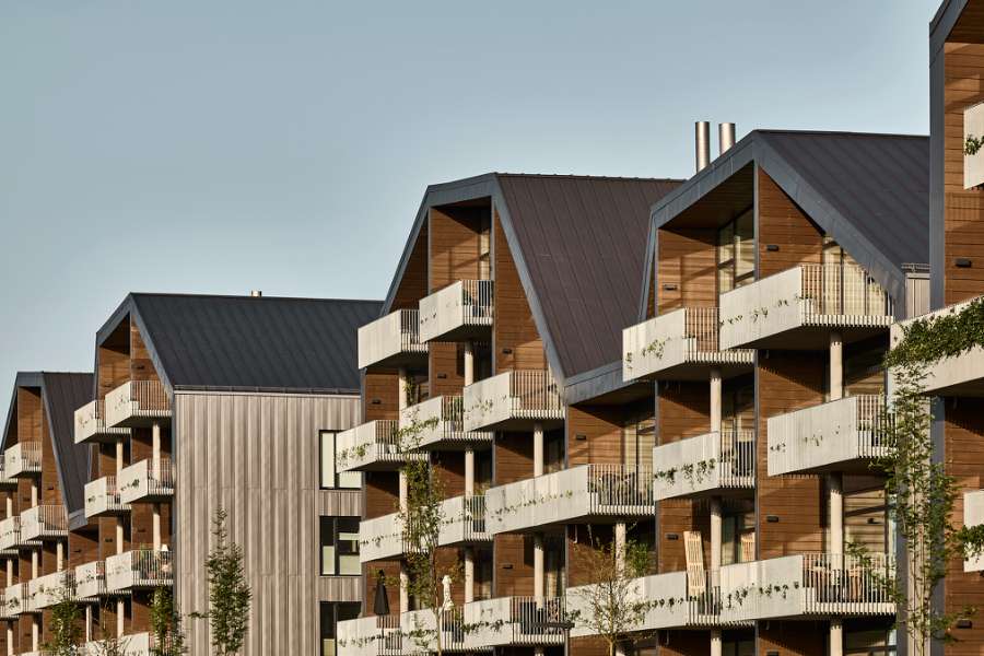 Amazing roof design using DS Nordic Click Seam, Udsigten - Vester Ringvej 45, 8600 Silkeborg